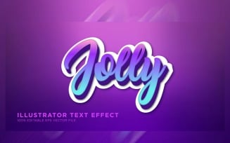 Jolly Illustrator Text Effect Illustration