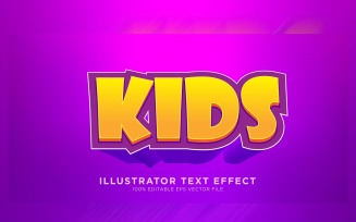 Kids Illustrator Text Effect Illustration
