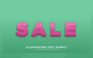 Sale illustrator Text Effect Illustration