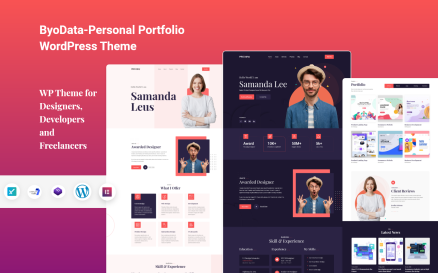 Byodata Personal Portfolio WordPress Theme
