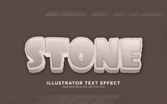 Stone illustrator Text Effect Illustration