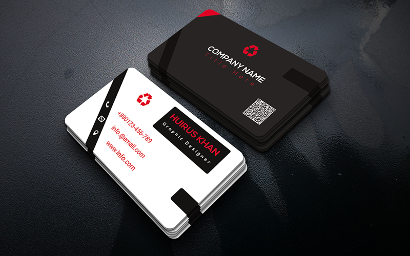 Rounded Business Card Corporate identity template