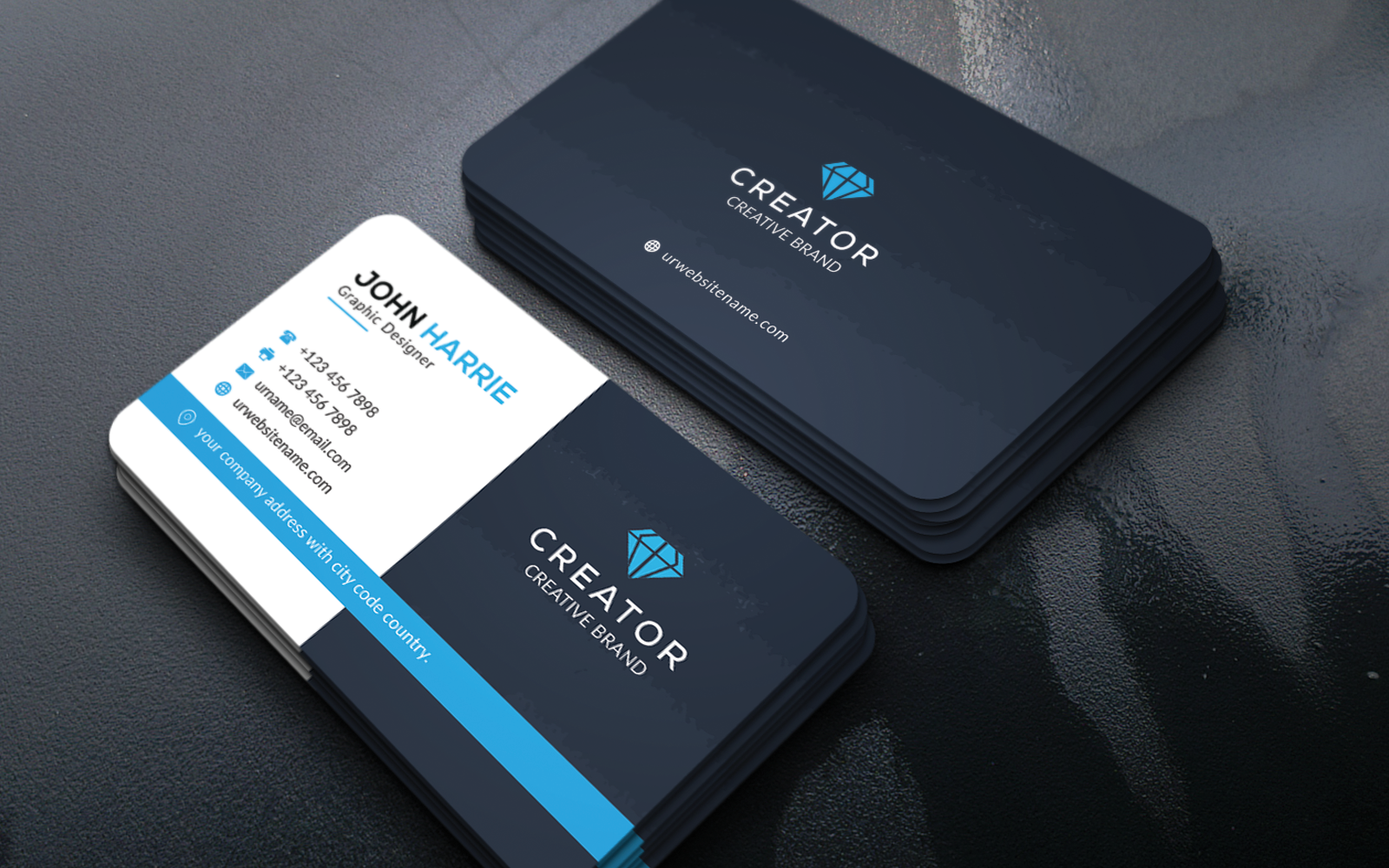 Business Card v.52 Corporate identity template