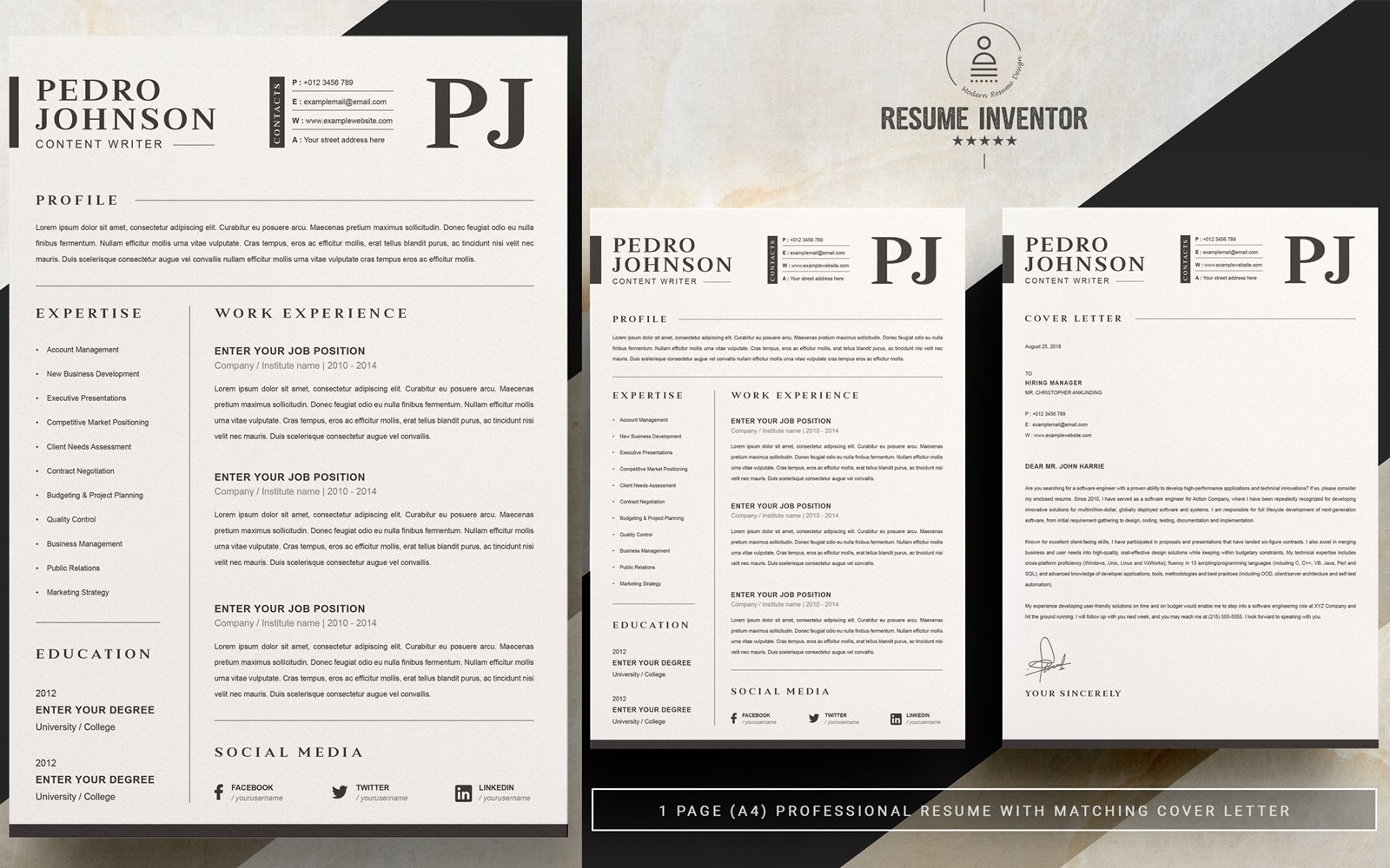 Kit Graphique #177825 Clean Cv Divers Modles Web - Logo template Preview