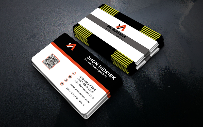 Rounded Business Card-9 Corporate identity template