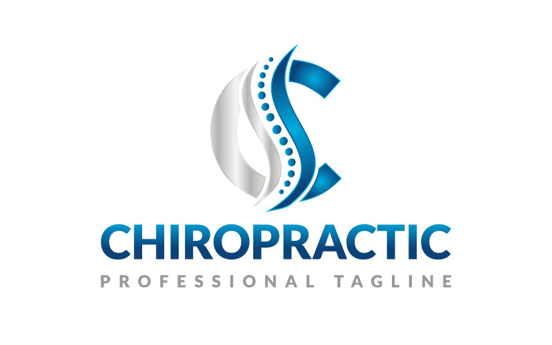 Letter C Chiropractic Health Logo Design Logo Template