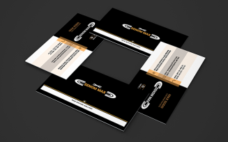 Simple Business Card So-13 Corporate identity template