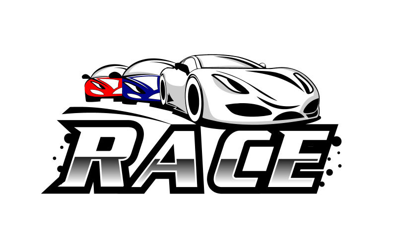 Auto Racing Sport Car Logo Design Logo Template