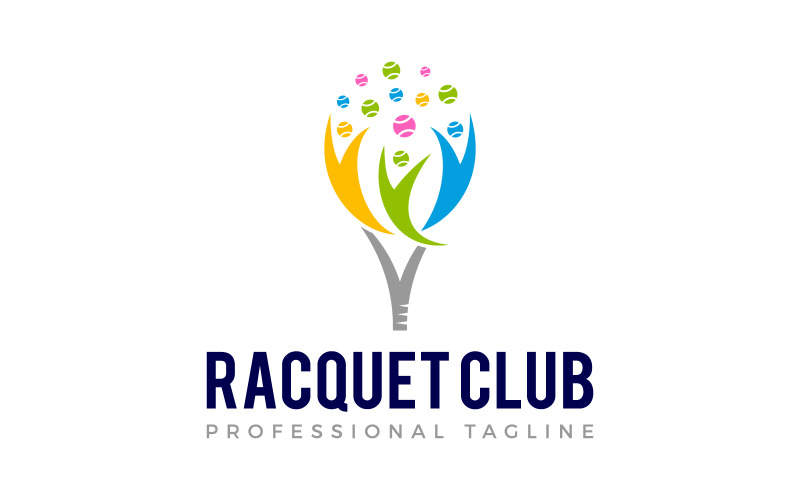 Community Sports Club Racquet Logo Design Logo Template
