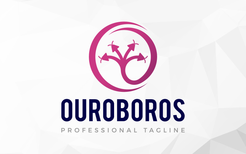 Dream Studio Mythic Ouroboros Snake Logo Design Logo Template