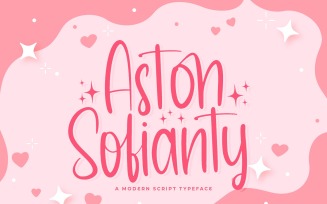 Aston Sofianty - Handwritten Font