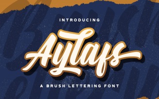Aylafs - Bold Script Font