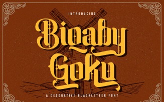 Biqaby Goku - Blackletter Font