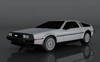 1982 DeLorean DMC 3D Model