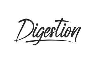 Digestion Brush Font