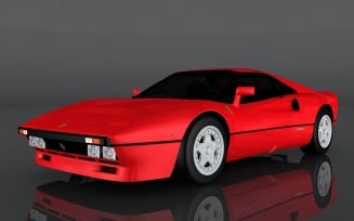 1984 Ferrari GTO 3D Model