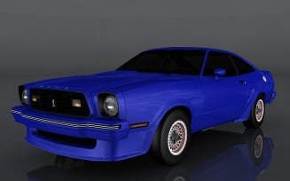 Ford Mustang King Cobra 3D Model