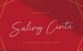 Saling Cinta - Handwritten Font