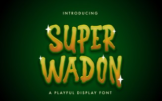 Super Wadon - Haunted Display Font