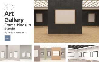Art Gallery Frames Mockup Vol-1 Product Mockup