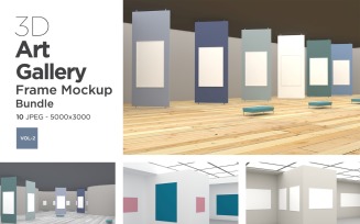 Art Gallery Frames Mockup Vol-2 Product Mockup