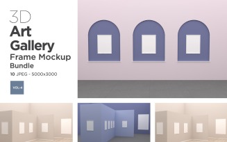 Art Gallery Frames Mockup Vol-4 Product Mockup