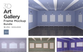 Art Gallery Frames Mockup Vol-6 Product Mockup