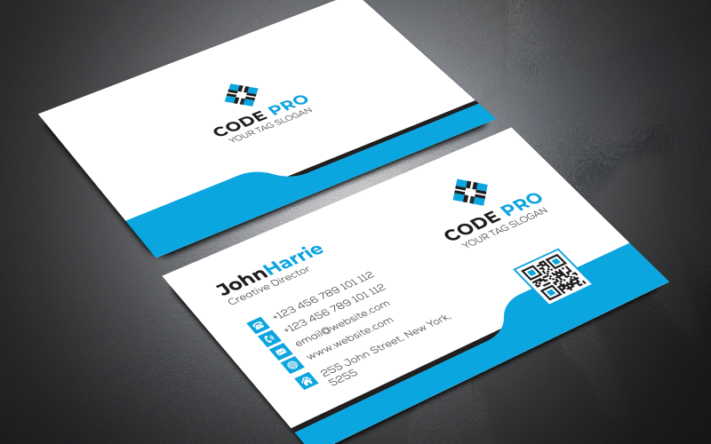 Business Card John Harrei Corporate identity template Corporate Identity