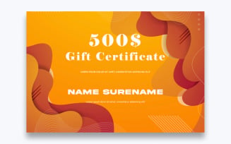 Free Stylish Gift Certificate Template