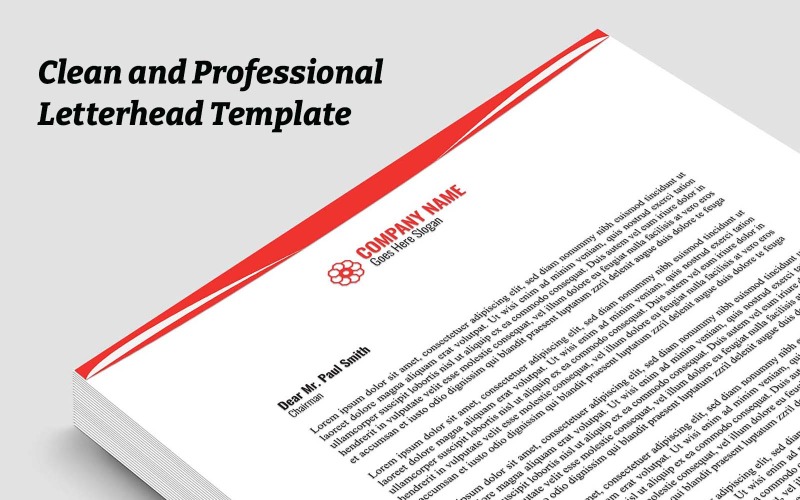 Clean and Professional Letterhead Corporate identity template Corporate Identity