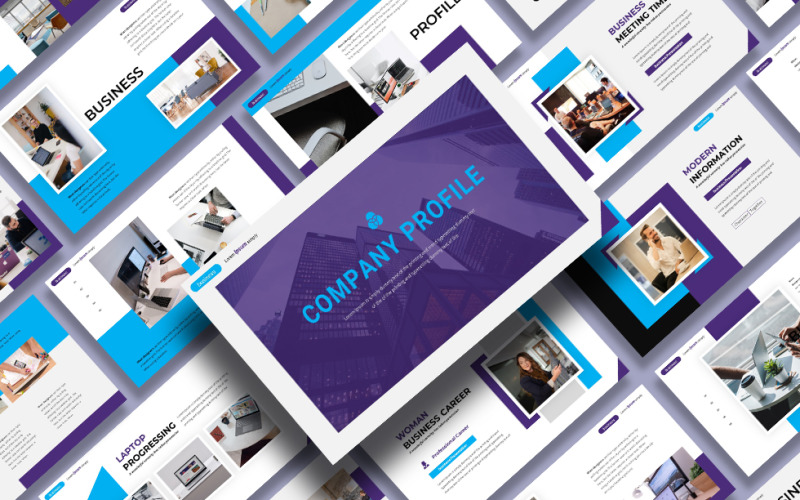 Company Profile – Business Powerpoint Template PowerPoint Template