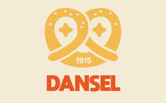 Dansel Bakery Retro Logo Template