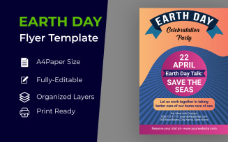 Earth Day Flyer Design Corporate identity template