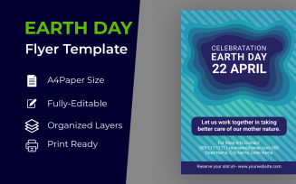 Earth Day Poster Design Corporate identity template