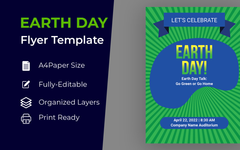 Earth Day Poster Template Design Corporate identity template Corporate Identity