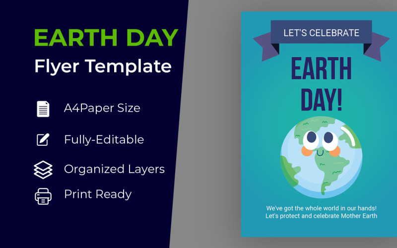Happy Earth Day Brochure Design Corporate identity template Corporate Identity
