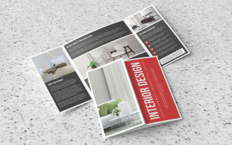 Interior Brochure Design Square Gate Fold Corporate identity template