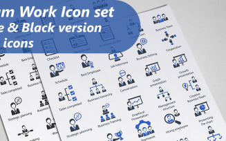 Team Work Iconset template