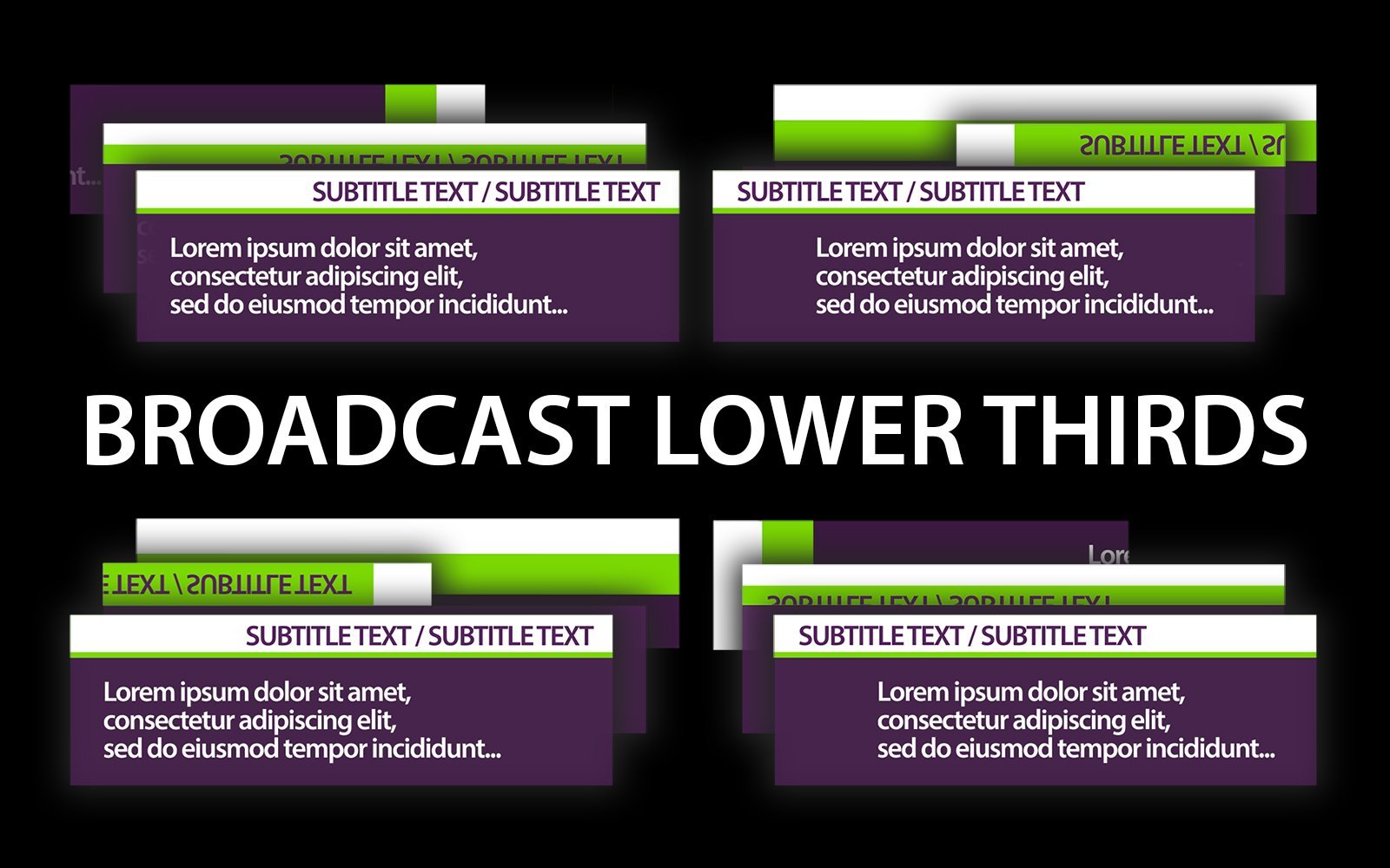 Kit Graphique #178450 Lower Thirds Divers Modles Web - Logo template Preview