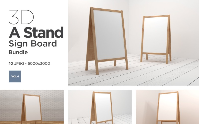 A Stand Advertising Sign Board Vol-1 Product Mockup