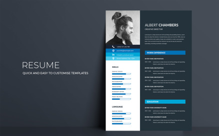 Albert Chambers Premium Printable Resume Templates