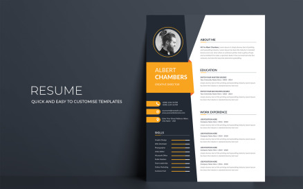 Albert Chambers Printable Resume Templates