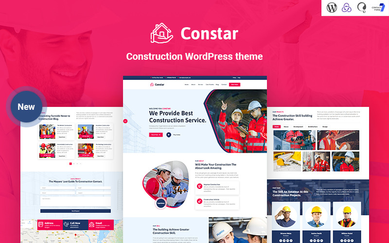Constar - Construction Responsive WordPress theme WordPress Theme
