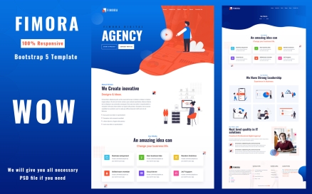 Fimora - Digital Agency Business Website Template