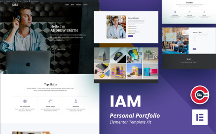 IAM - Personal Portfolio Elementor Kit