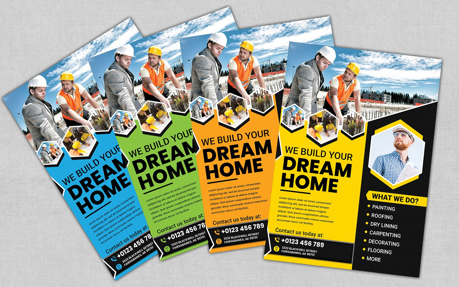 Template #178516 Construction Flyers Webdesign Template - Logo template Preview