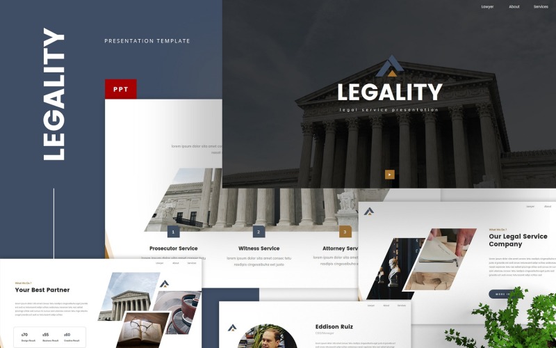 Legality - Legal Service Powerpoint Template PowerPoint Template