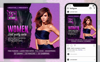 Women Night Party Flyer Template