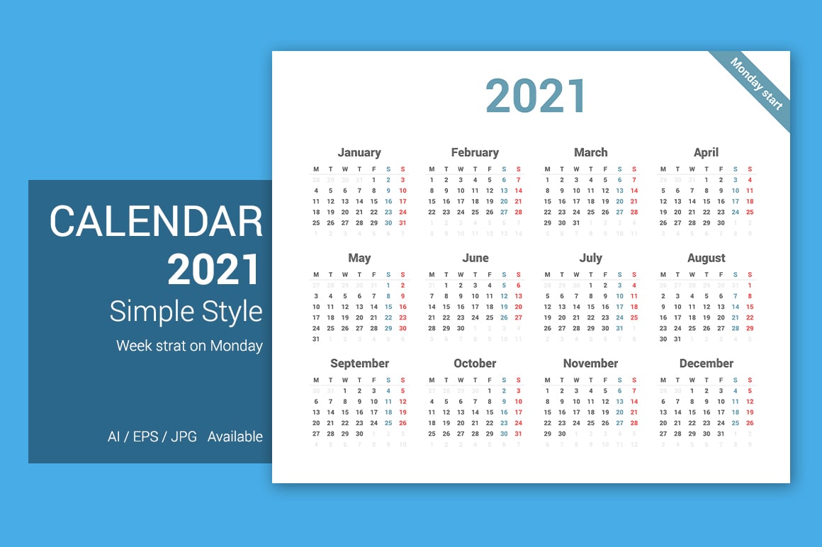 Kit Graphique #178617 2021 Calendrier Divers Modles Web - Logo template Preview