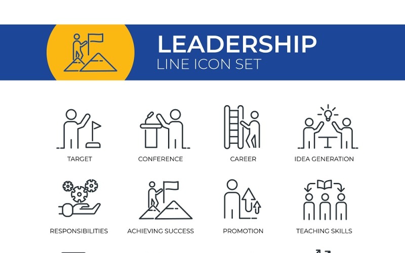 Leadership Iconset template Icon Set